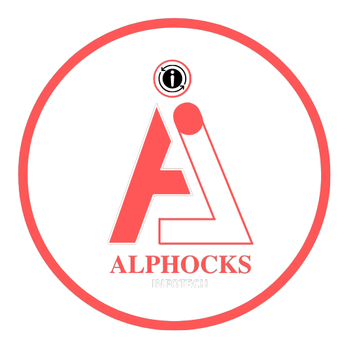 Alphocks Infotech Logo - Alphocks