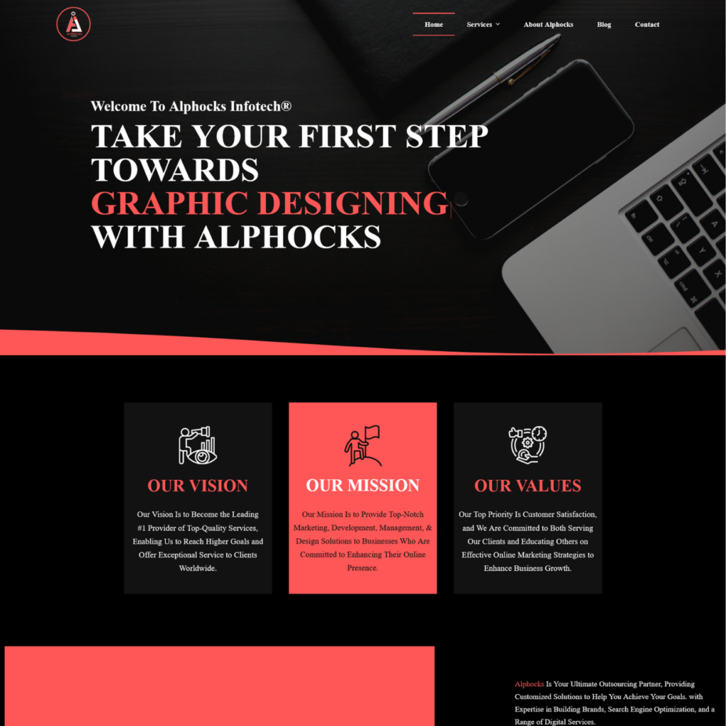 Website Development Portfolio - Alphocks